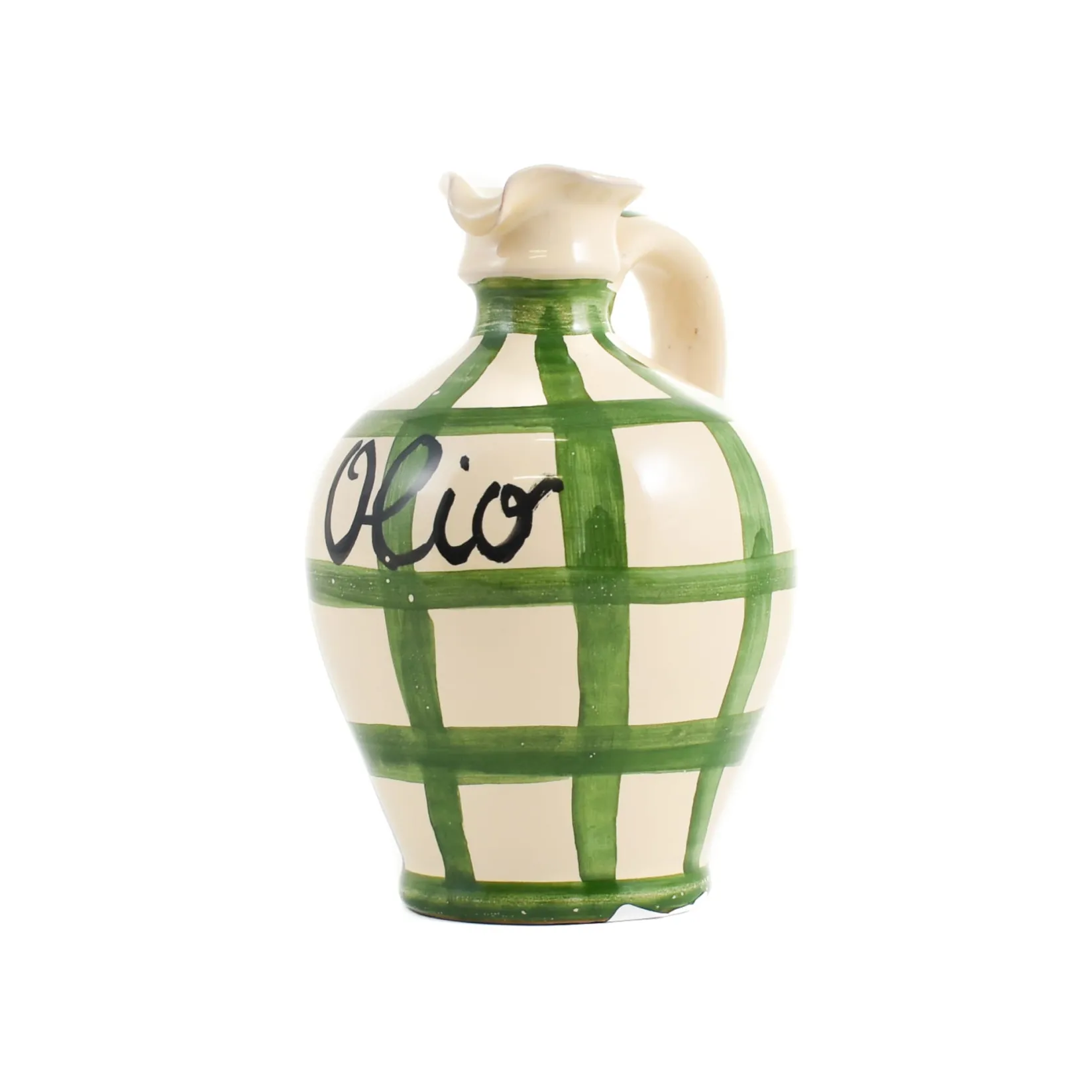 Online Puglia Green Stripe Oil Bottle, 250ml Jugs & Bottles|Tableware Brands