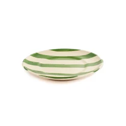 Online Puglia Green Stripe Side Plate, 19cm Plates|Crockery & Dinnerware