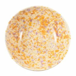 Best Puglia Lilac and Yellow Splatter Large Salad Bowl, 28cm Tableware Brands|Crockery & Dinnerware