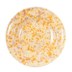 Outlet Puglia Lilac and Yellow Splatter Pasta Bowl, 29cm Crockery & Dinnerware|Bowls