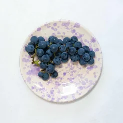 Best Puglia Lilac Splatter Side Plate, 19cm Plates|Crockery & Dinnerware