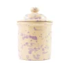 Clearance Puglia Lilac Splatter Storage Jar, 15cm Tableware Brands