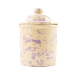 Clearance Puglia Lilac Splatter Storage Jar, 15cm Tableware Brands