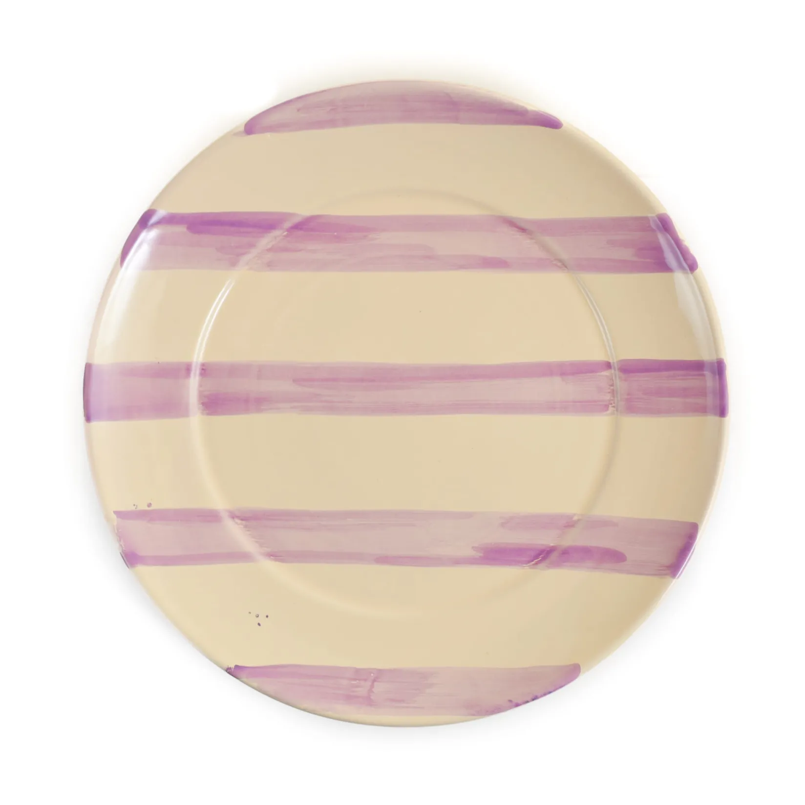 Sale Puglia Lilac Stripe Dinner Plate, 27cm Plates|Crockery & Dinnerware