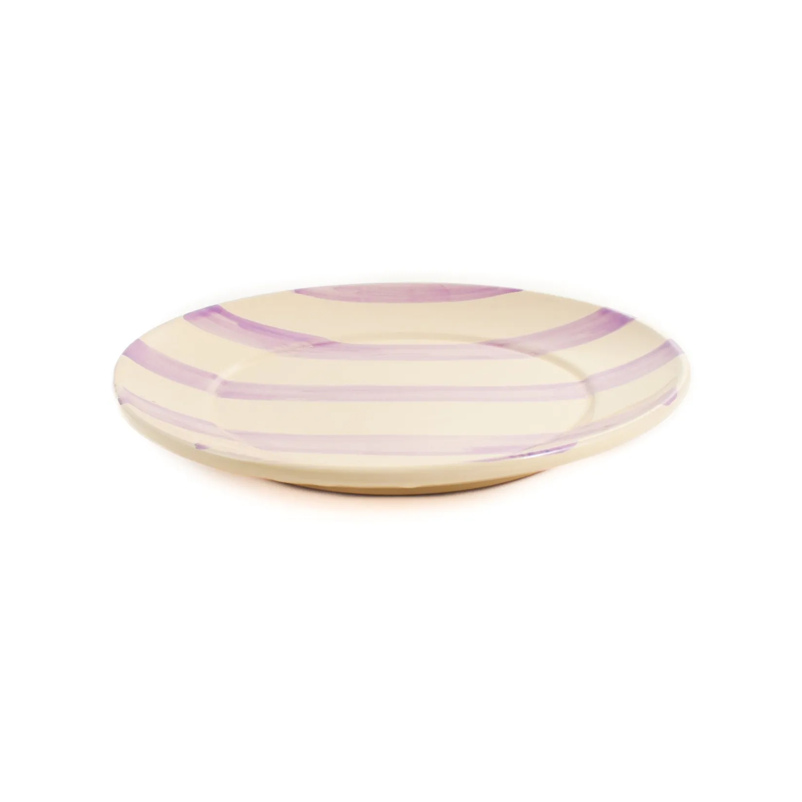 Sale Puglia Lilac Stripe Dinner Plate, 27cm Plates|Crockery & Dinnerware