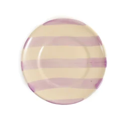 Outlet Puglia Lilac Stripe Side Plate, 19cm Plates|Crockery & Dinnerware