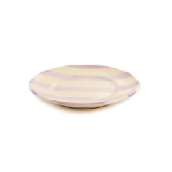 Outlet Puglia Lilac Stripe Side Plate, 19cm Plates|Crockery & Dinnerware