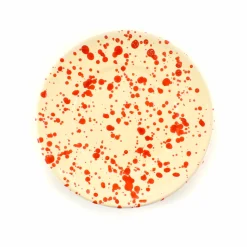 Clearance Puglia Red Splatter Side Plate, 19cm Italian Ingredients|Plates