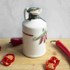 Best Puglian Olive Oil with Chilli in Terracotta Bottle, 250ml Ingredients Brands|Italian Ingredients