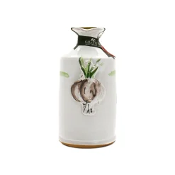 Puglian Olive Oil with Garlic in Terracotta Bottle, 250ml Ingredients Brands|Italian Ingredients
