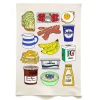 Online Breakfast Organic Cotton Tea Towel Kitchen Textiles & Clothing