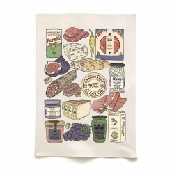 New Charcuterie Organic Cotton Tea Towel Kitchen Textiles & Clothing