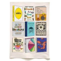 Outlet Cookbook Organic Cotton Tea Towel Kitchen Textiles & Clothing