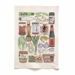Best East Asian Ingredients Organic Cotton Tea Towel Kitchen Textiles & Clothing