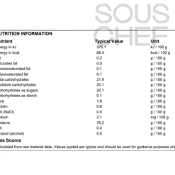 Hot White Peach Puree, 1 Litre Ingredients Brands|Drinks