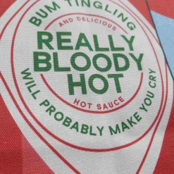 Really Bloody Hot Hot Sauce Tea Towel Kitchen Textiles & Clothing