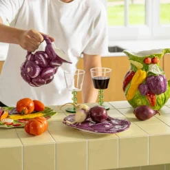 Best Red Onion Ceramic Platter, 23.5cm Tableware Brands