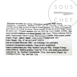 New Roasted Sesame Seeds with Curry, 80g Ingredients Brands|Japanese Ingredients