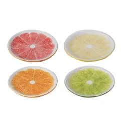 Clearance Set of 4 Citrus Side Plates, 19.5cm Tableware Brands|Plates