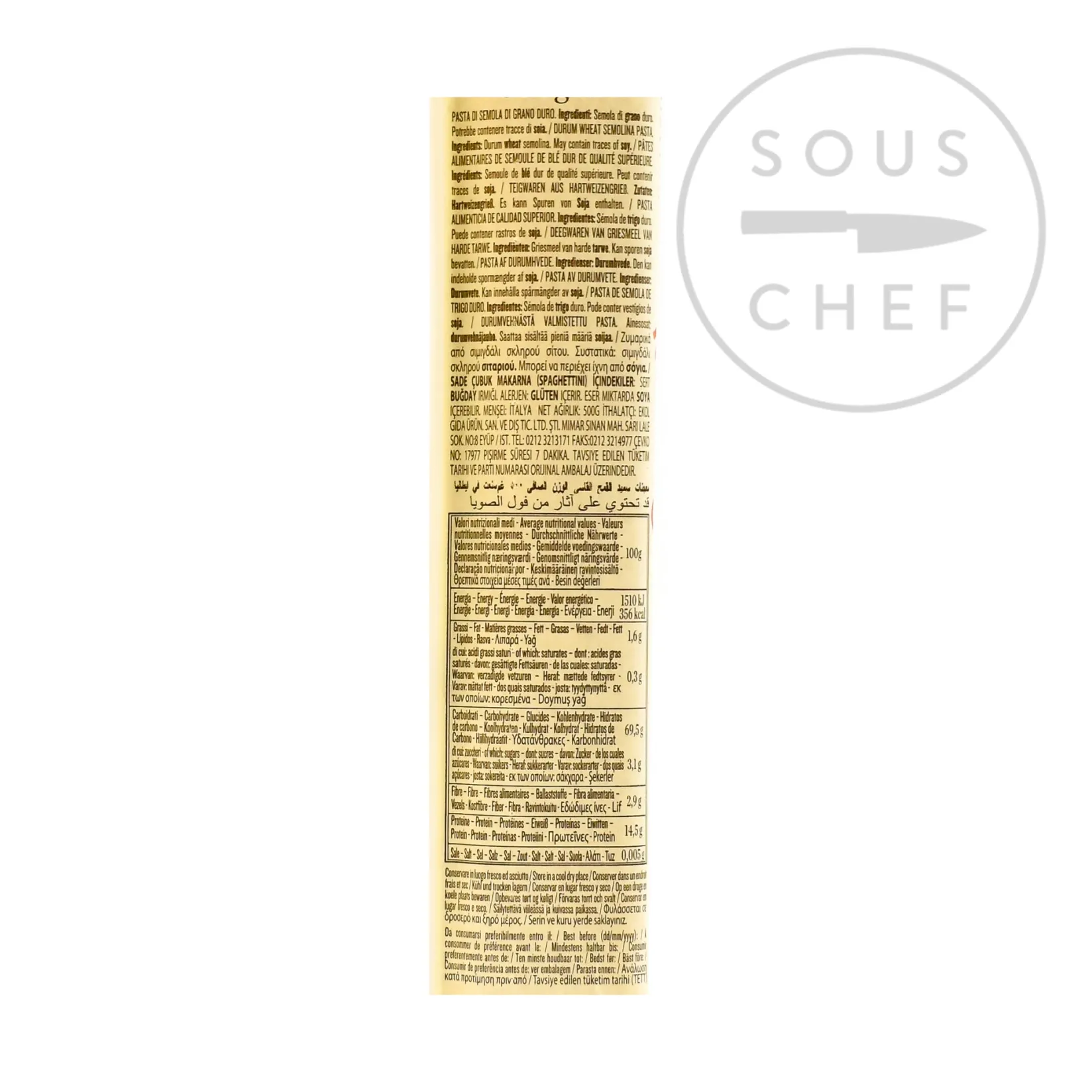 Best Spaghettini, 500g Ingredients Brands|Italian Ingredients