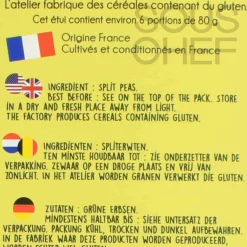 Best Split Peas From France, 500g Ingredients Brands|Pasta, Rice & Beans