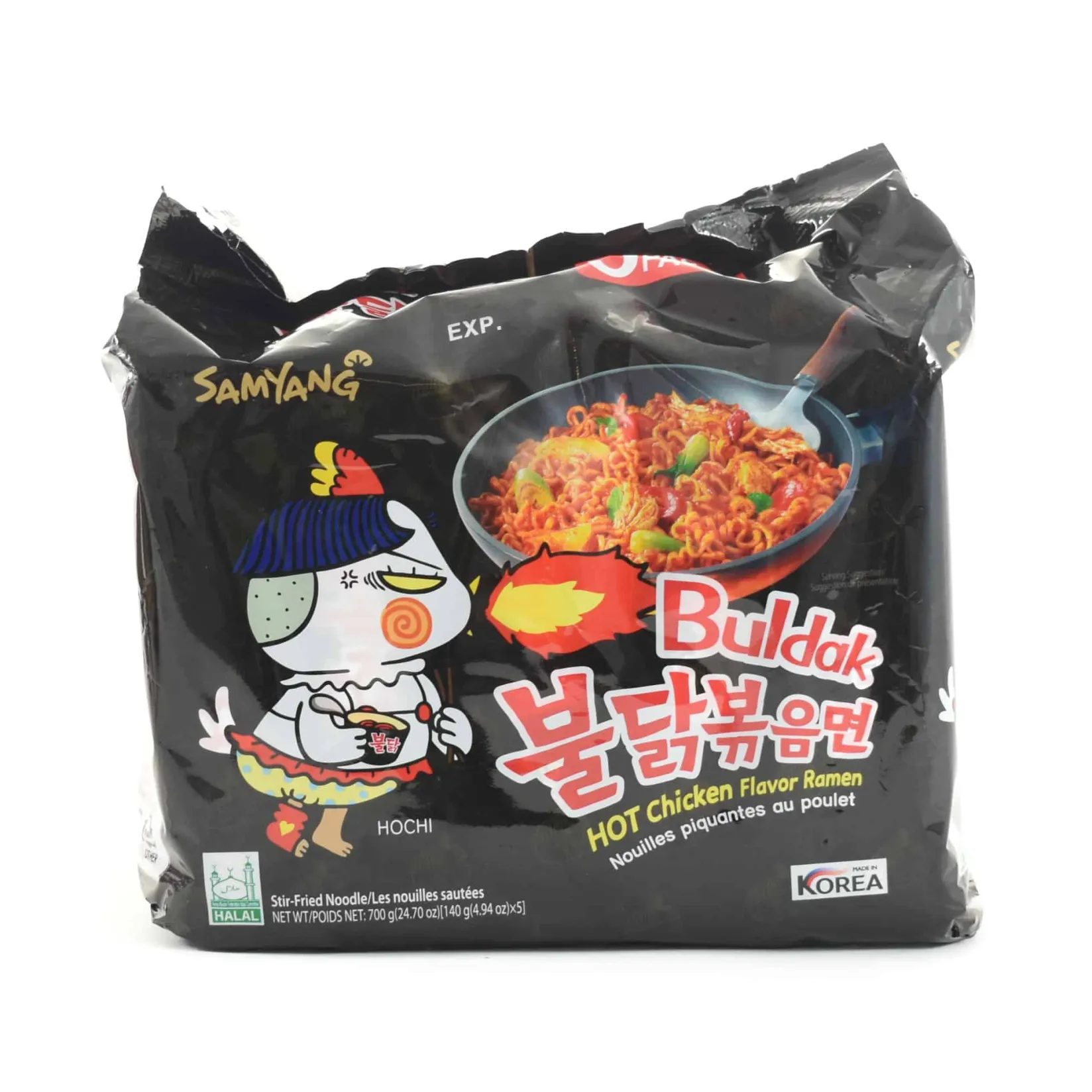 Clearance Hot Chicken "Korean Fire Noodles", 5 x 140g Ingredients Brands|Korean Ingredients