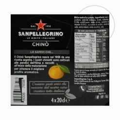 Sale San Pellegrino Chino - 20cl x 4 Italian Ingredients|Drinks