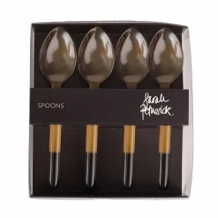Best Light Horn Egg Spoons, Set of 4 Serveware|Cutlery
