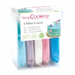 Discount Scrap Cooking Set of 5 Cool Tones Sugar Pastes Ingredients Brands|Baking Ingredients
