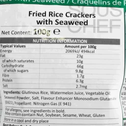Best Seaweed Rice Crackers, 100g Snacks|Ingredients Brands