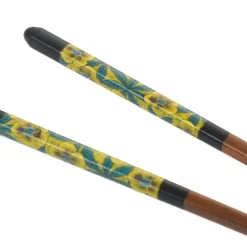 Clearance Aoi Floral Wooden Chopsticks Tableware Brands|Japanese Ingredients