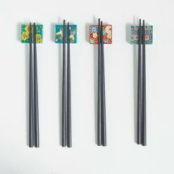 Porcelain Aoi Floral Chopsticks Rest Japanese Ingredients|Tableware Brands