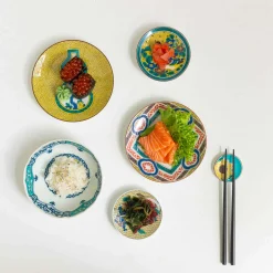 New Porcelain Assorted Floral Chopstick Rests, Set of 5 Tableware Brands|Japanese Ingredients