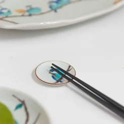 Sale Porcelain Bird on Branch Chopstick Rests, Set of 5 Tableware Brands|Japanese Ingredients