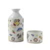 Hot Porcelain Patterned Sake Jug and Cup Tableware Brands|Japanese Ingredients