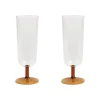 Set of 2 Amber Stem Champagne Flute, 250ml Tableware Brands