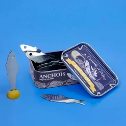 Sale Set of 6 Anchovy Snacking Forks in a Tin Cutlery|Tableware Brands