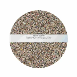 Best Set of 4 Beach Clean Recycled Cork Round Placemats, 30cm Tableware Brands