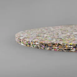 Best Set of 4 Beach Clean Recycled Cork Round Placemats, 30cm Tableware Brands