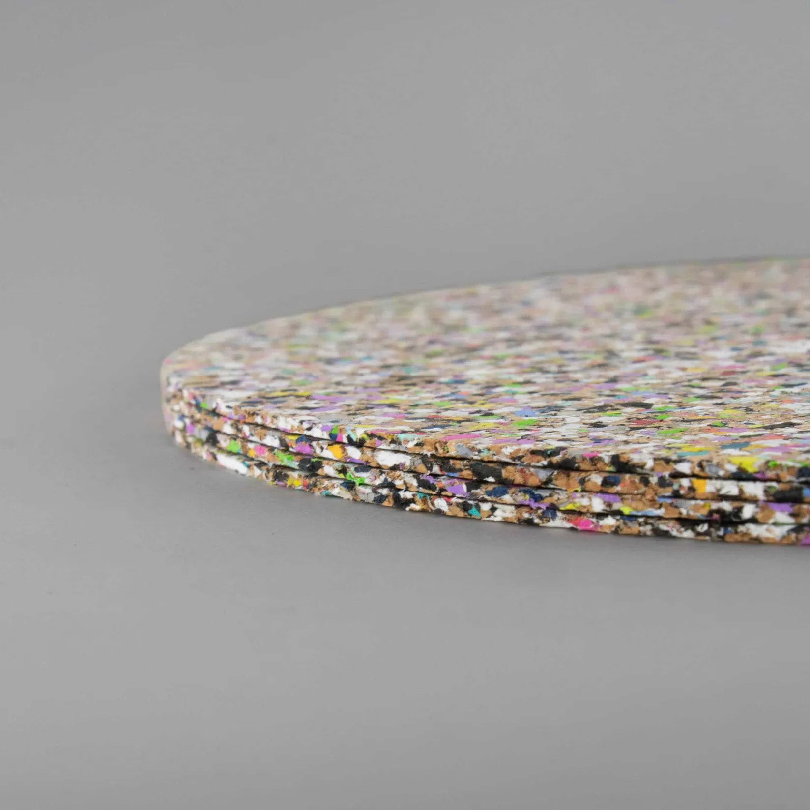 Best Set of 4 Beach Clean Recycled Cork Round Placemats, 30cm Tableware Brands