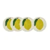 Set of 4 Beaded Lemon Coasters Tableware Brands