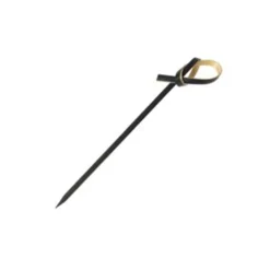 Clearance Set of 100 Black Looped Bamboo Skewers Canape Supplies|Tableware Brands