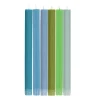 Best Set of 6 Blue Green Assorted Candles Table Setting|Tableware Brands