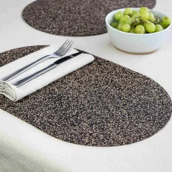 Best Set of 4 Dash Recycled Oval Placemats, 40cm Tableware Brands