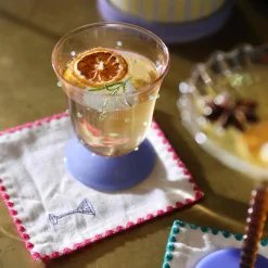 Clearance Set of 4 Drinks Cocktail Napkins Tableware Brands