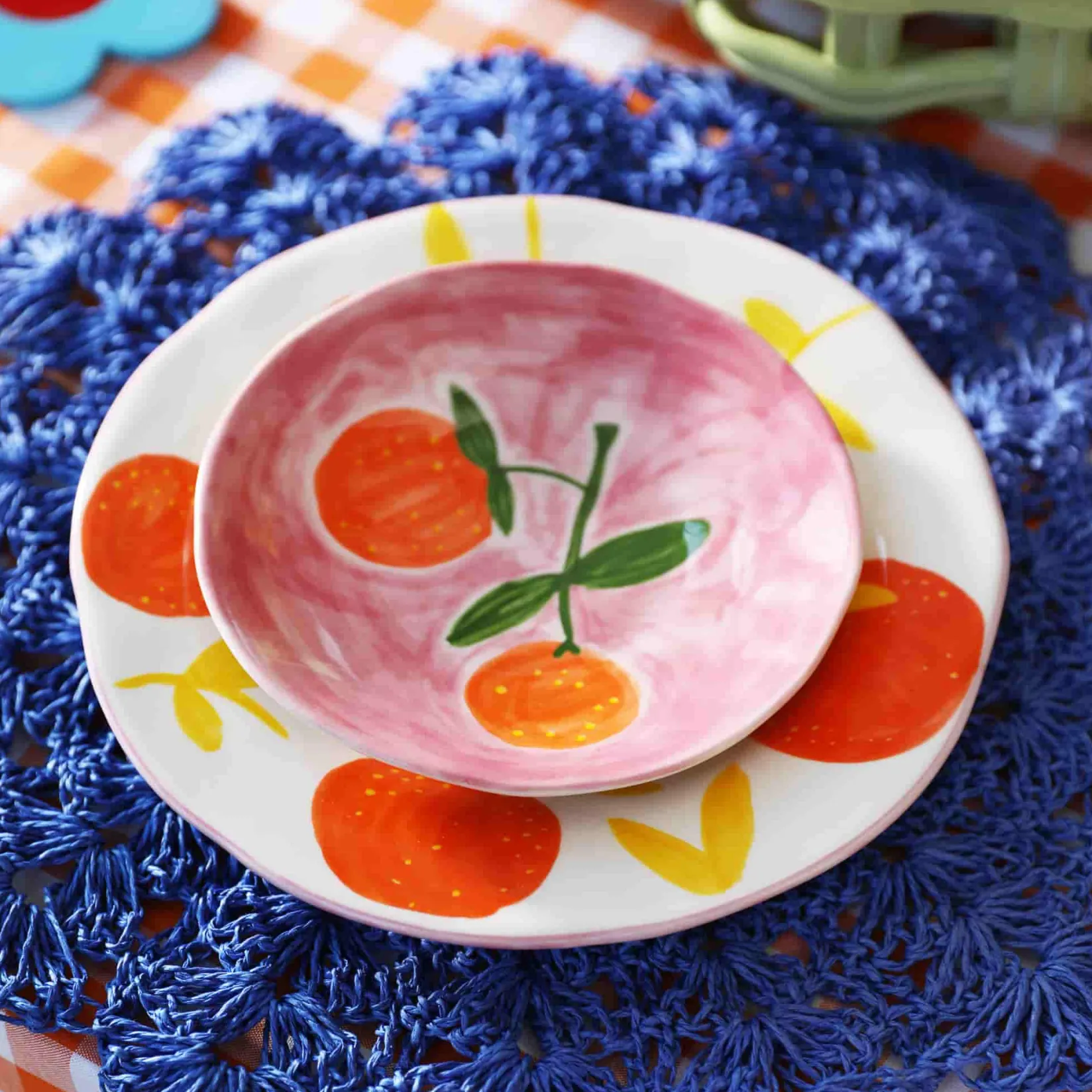 Online Set of 4 Orange Side Plates, 16cm Plates|Crockery & Dinnerware