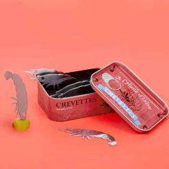 Set of 6 Prawn Snacking Forks in a Tin Cutlery|Tableware Brands