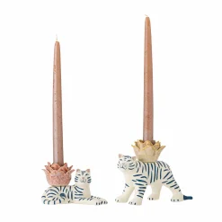 Set of 2 Rory Tiger Candle Holders Table Setting|Tableware Brands