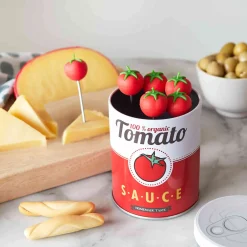New Set of 6 Tomato Cocktail Sticks in a Tin Tableware Brands|Serveware