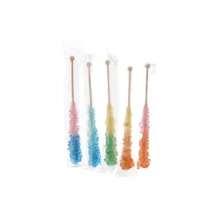 New Set of 36 Two-Tone Rock Candy Sticks Ingredients Brands|Chocolate & Sweets